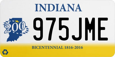 IN license plate 975JME