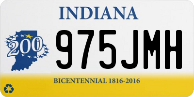 IN license plate 975JMH
