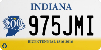 IN license plate 975JMI