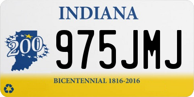 IN license plate 975JMJ