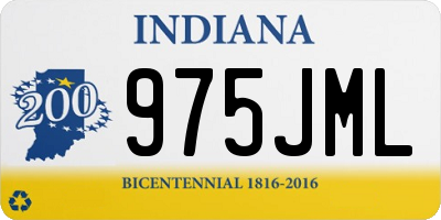 IN license plate 975JML