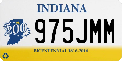 IN license plate 975JMM