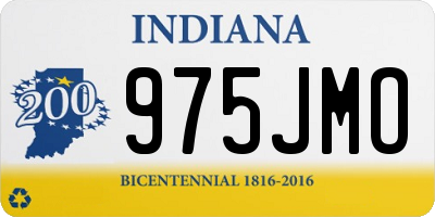 IN license plate 975JMO