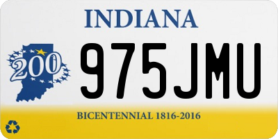 IN license plate 975JMU