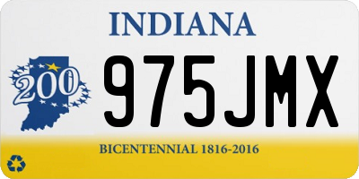IN license plate 975JMX