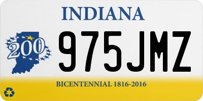 IN license plate 975JMZ