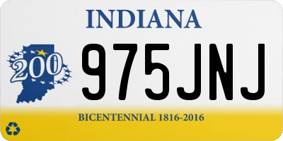 IN license plate 975JNJ