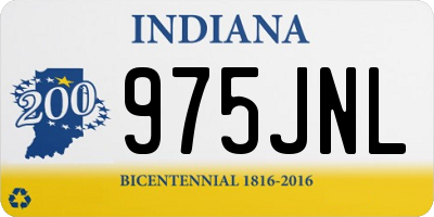 IN license plate 975JNL