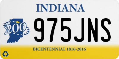 IN license plate 975JNS