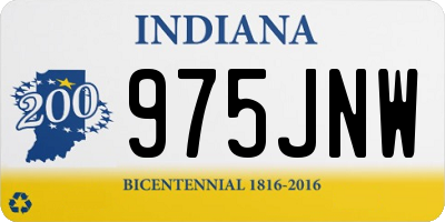 IN license plate 975JNW