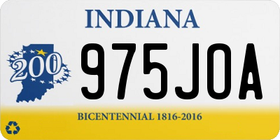 IN license plate 975JOA