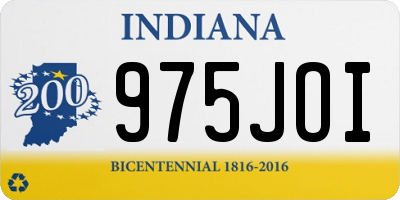 IN license plate 975JOI