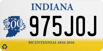 IN license plate 975JOJ
