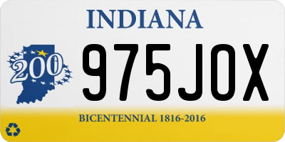 IN license plate 975JOX