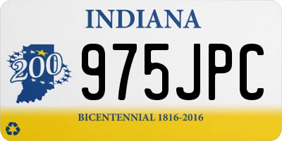 IN license plate 975JPC