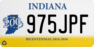 IN license plate 975JPF