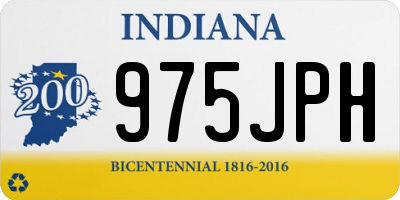 IN license plate 975JPH