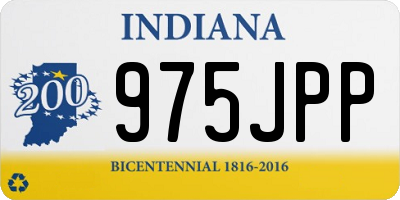 IN license plate 975JPP