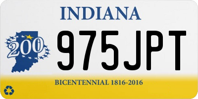 IN license plate 975JPT