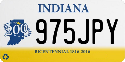 IN license plate 975JPY