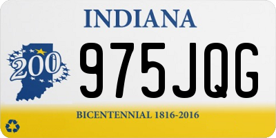 IN license plate 975JQG