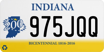 IN license plate 975JQQ