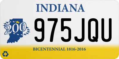 IN license plate 975JQU