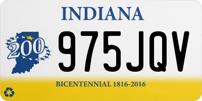 IN license plate 975JQV