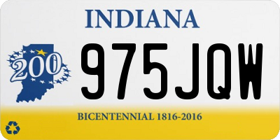 IN license plate 975JQW