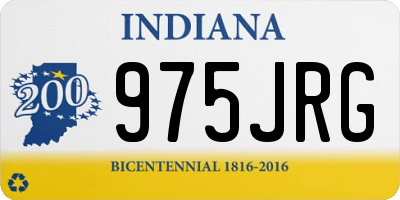 IN license plate 975JRG