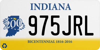 IN license plate 975JRL