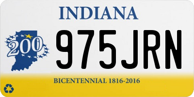 IN license plate 975JRN