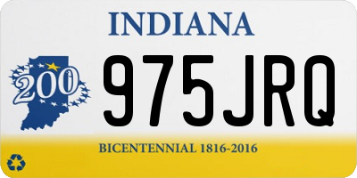 IN license plate 975JRQ