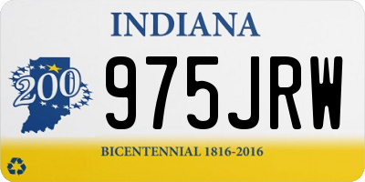 IN license plate 975JRW