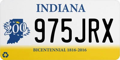 IN license plate 975JRX