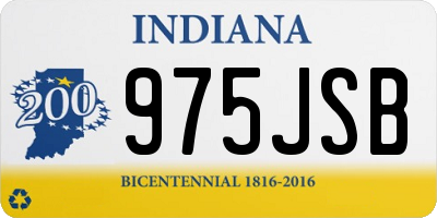 IN license plate 975JSB