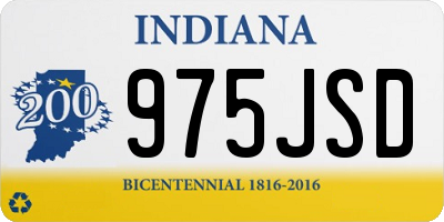 IN license plate 975JSD