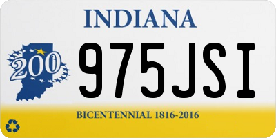 IN license plate 975JSI