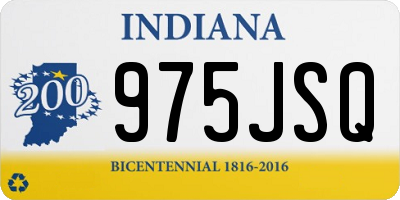 IN license plate 975JSQ