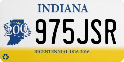 IN license plate 975JSR