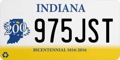 IN license plate 975JST
