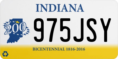IN license plate 975JSY