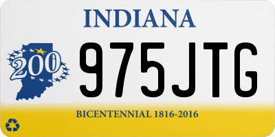 IN license plate 975JTG