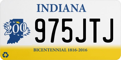 IN license plate 975JTJ
