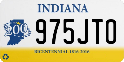 IN license plate 975JTO