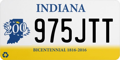 IN license plate 975JTT