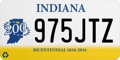 IN license plate 975JTZ