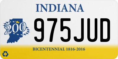 IN license plate 975JUD