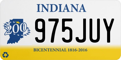 IN license plate 975JUY