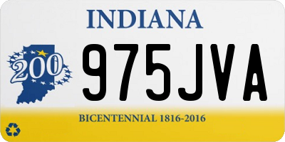 IN license plate 975JVA